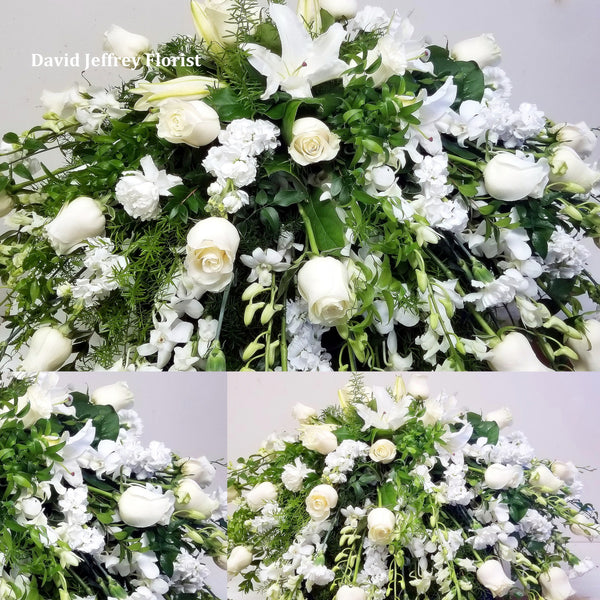 Casket Spray - White Floral Expressions