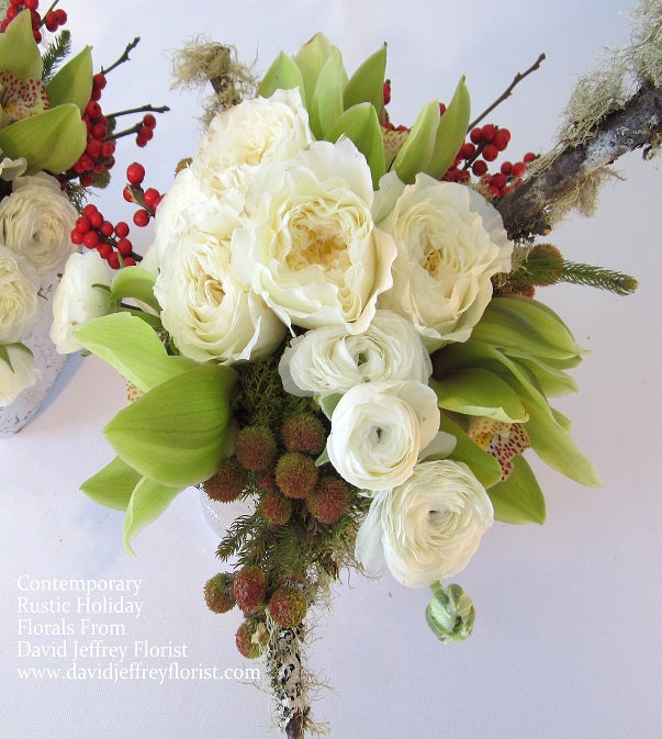 Contemporary Rustic Flowers by David Jeffrey Florist