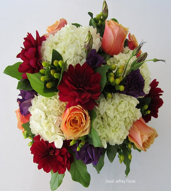 Flower Cube Bouquets- Cherry Brandy