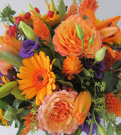 Flower Cube Bouquets- Orange