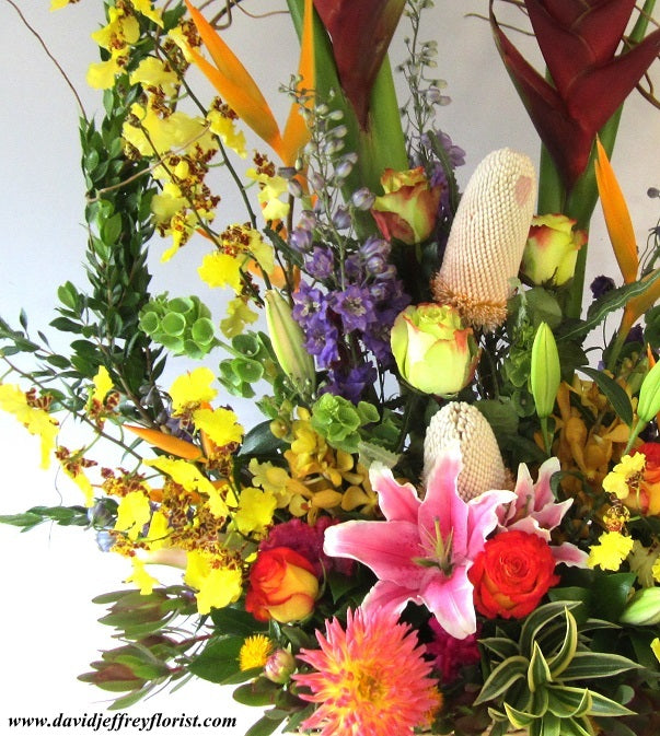 Tropical Flowers by David Jeffrey Florist 