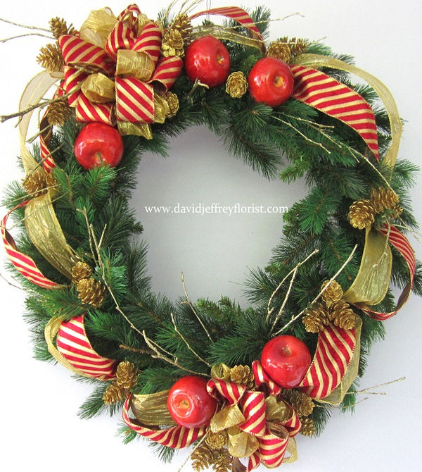 Wreath - Candy Stripe