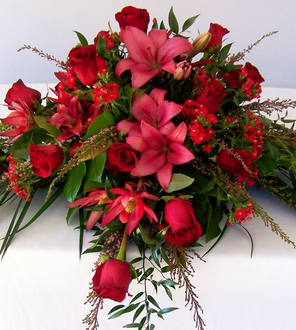 Casket Flowers by David Jeffrey 