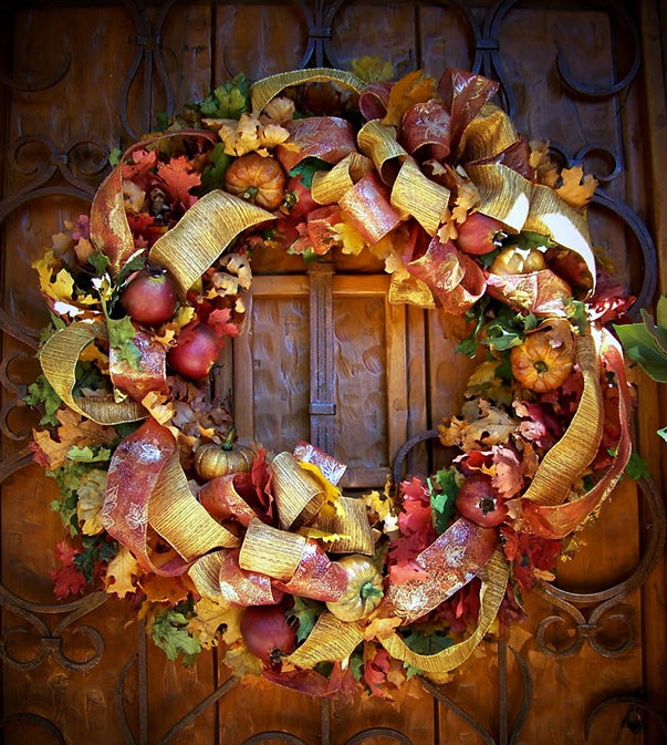 David Jeffrey's Golden Fall Wreath