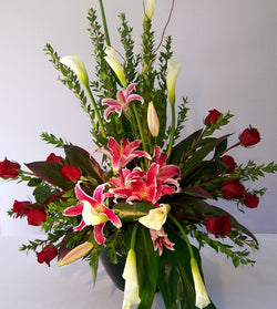 Stylized Tribute Flowers by David Jeffrey Florist 