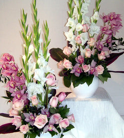 Roses and Orchids Tribute Flowers by David Jeffrey Florist 