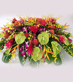 Tropical Flowers for Casket 