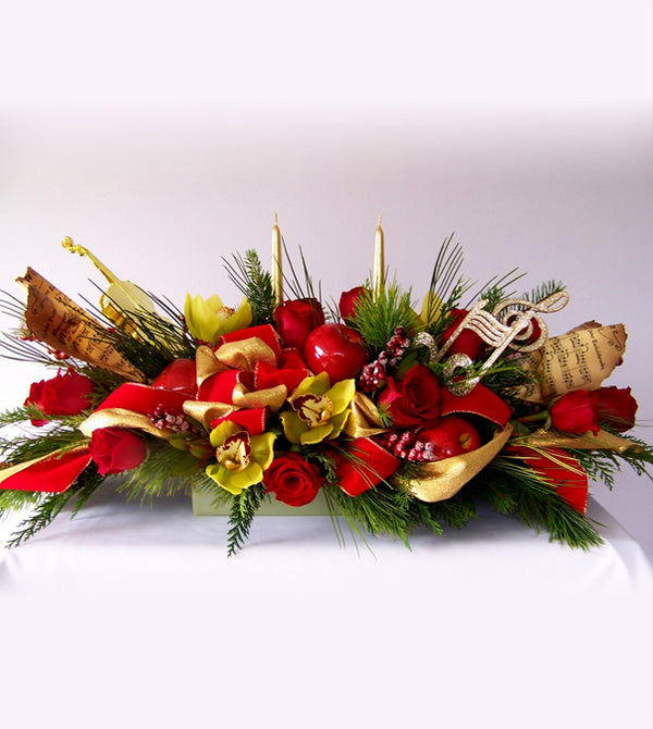 Christmas flowers by David Jeffrey Florist 