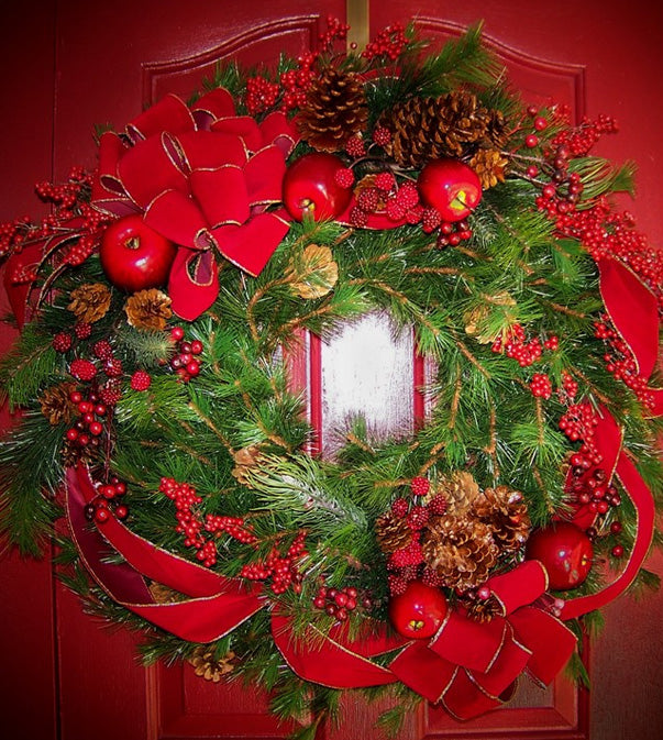 David Jeffrey's Red Christmas Wreath